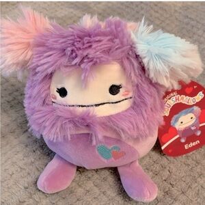 NWT Squishmallows Official Kellytoys Plush Eden the Purple Bigfoot